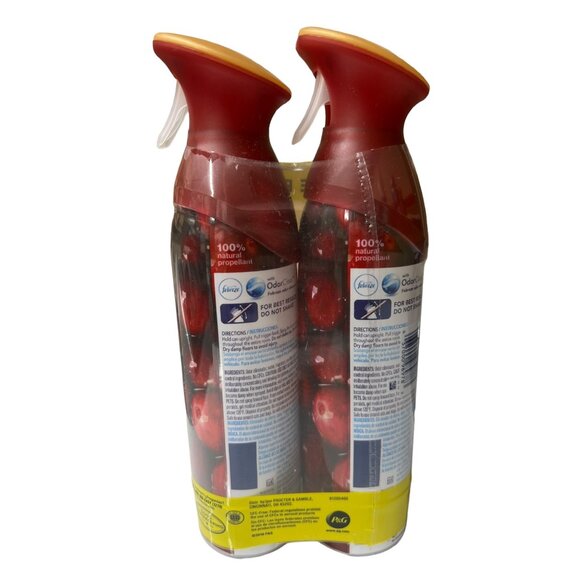 Febreze Limited Edition Fresh Twist Cranberry Air Freshener Spray Double Pack - Picture 2 of 5